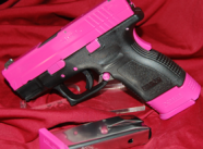 Custom Springfield XD 9 mm in DuraCoat Rose