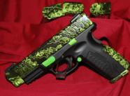 Custom Springfield XDM 9 mm in Proveil Reaper Z (Zombie) and DuraCoat